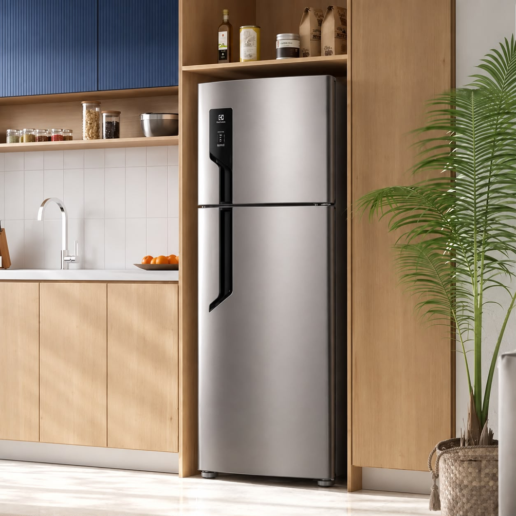 Geladeira Electrolux 432L Frost Free Inox