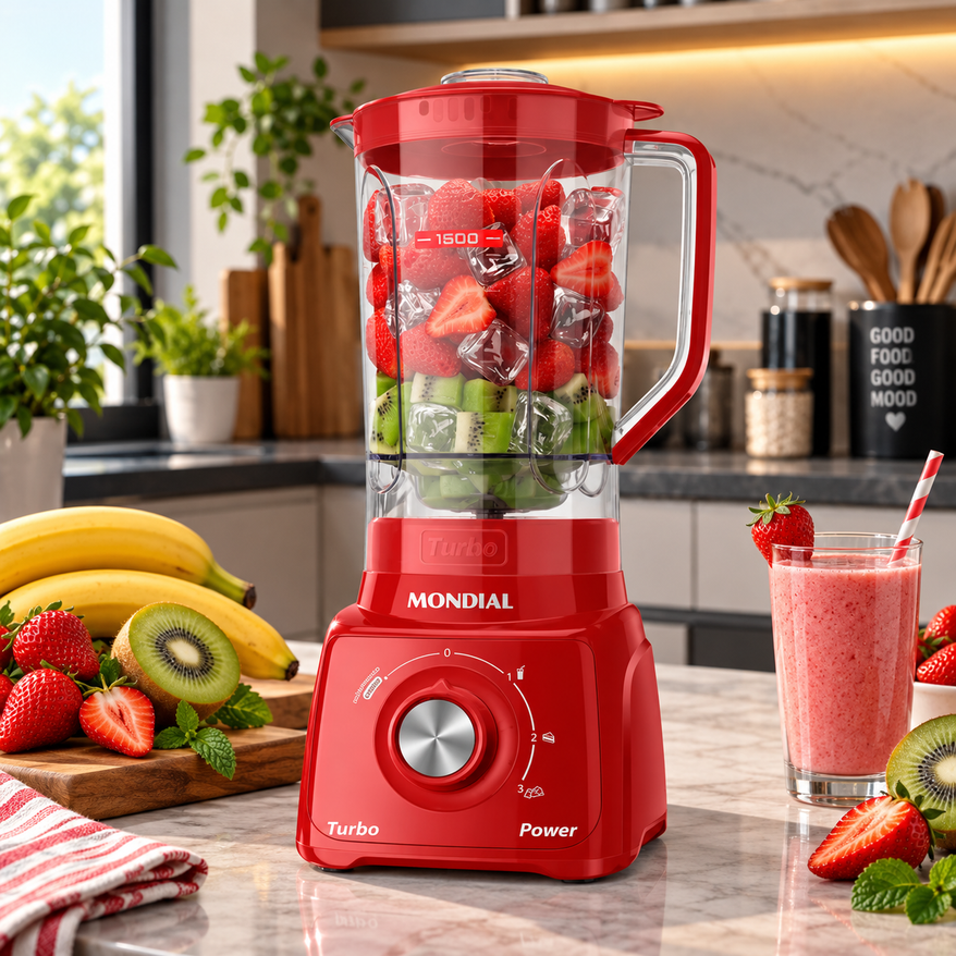 Liquidificador Mondial 550W Turbo Power 2,2L