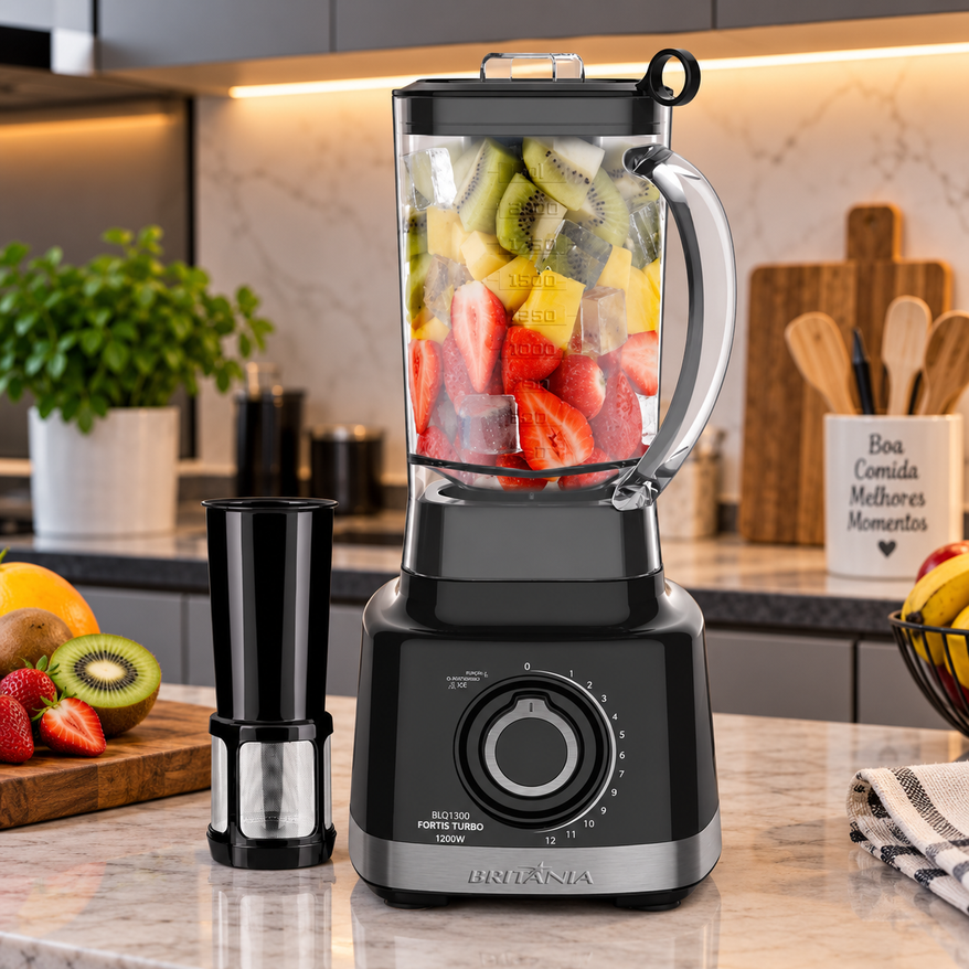 Liquidificador Britânia 1300W Fortis Turbo 3L