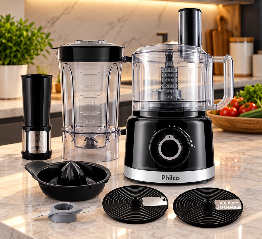 Multiprocessador Philco Turbo 5 em 1 1000W